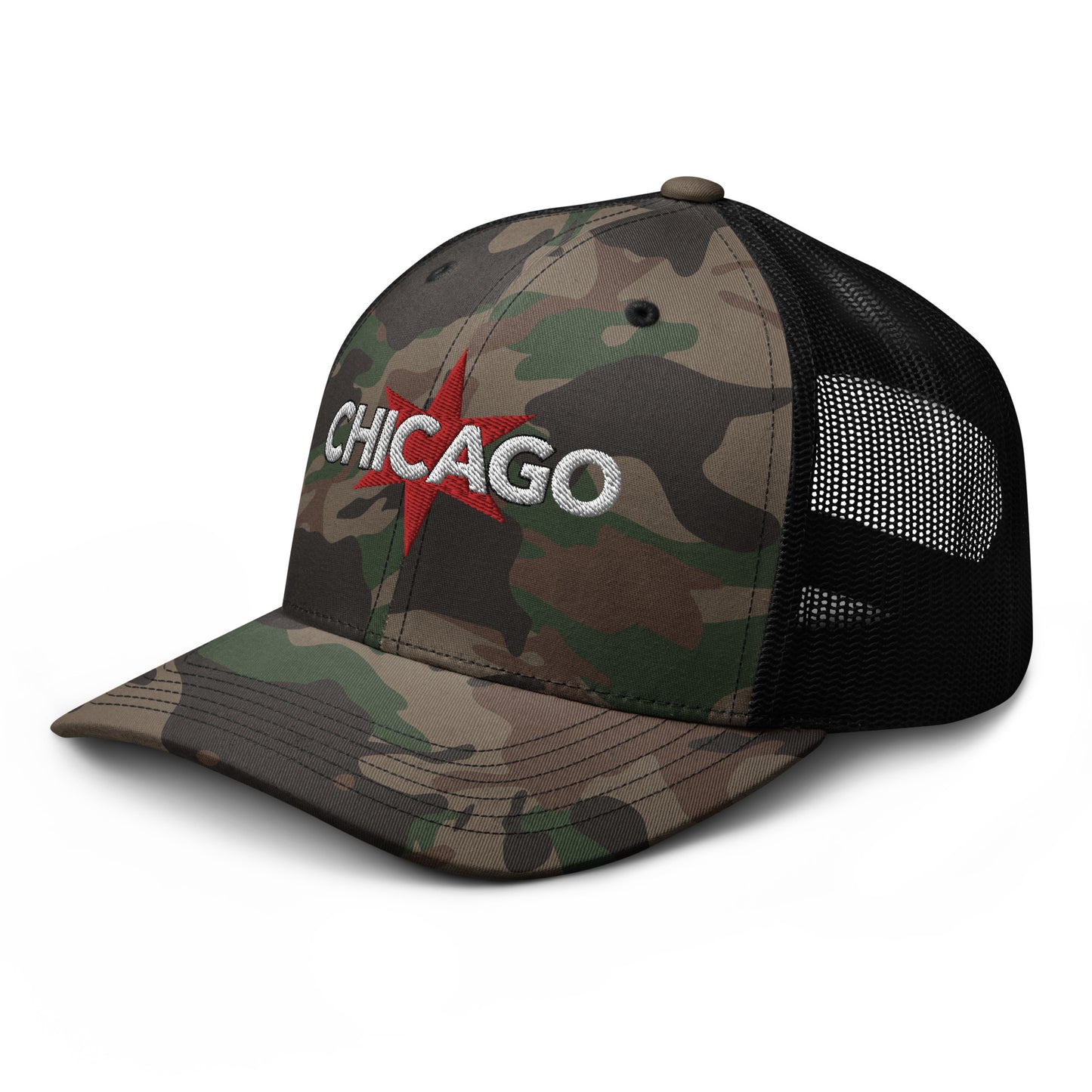 Chicago Camouflage Trucker Hat
