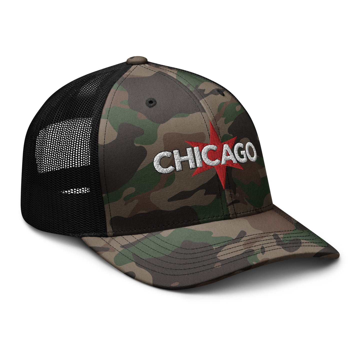 Chicago Camouflage Trucker Hat