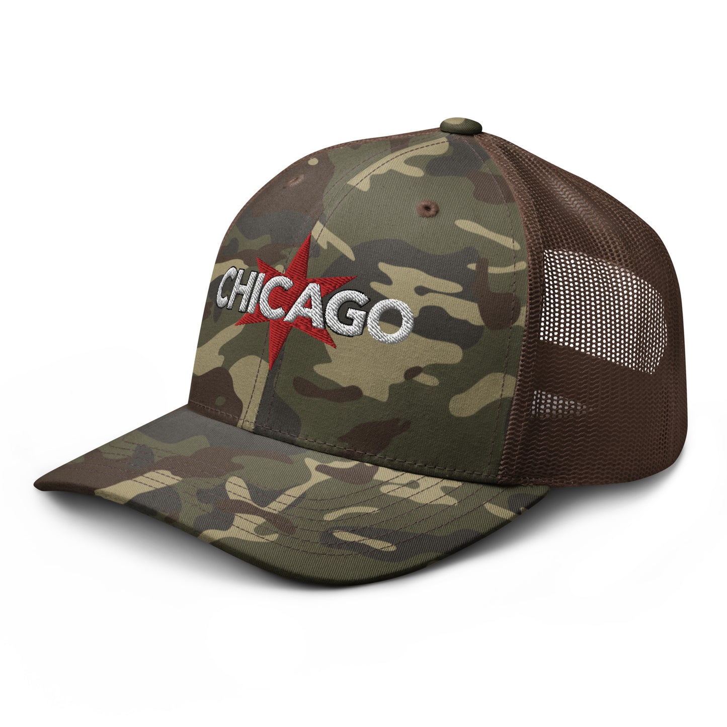 Chicago Camouflage Trucker Hat