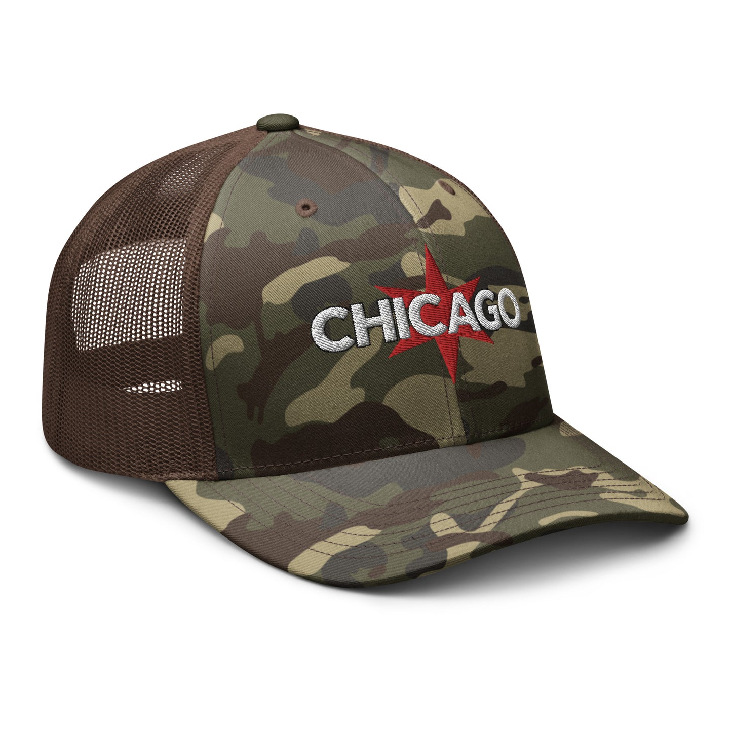 Chicago Camouflage Trucker Hat
