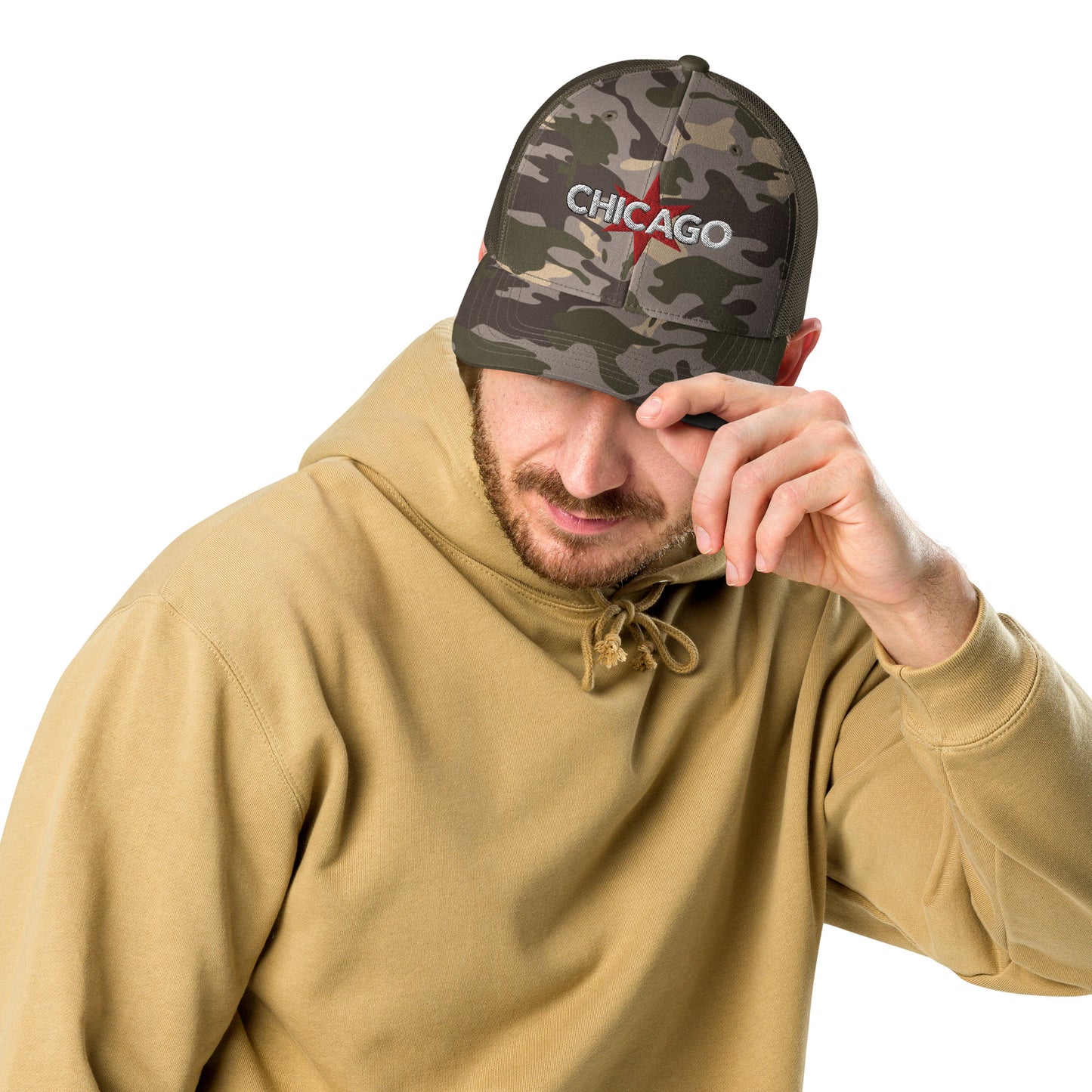 Chicago Camouflage Trucker Hat