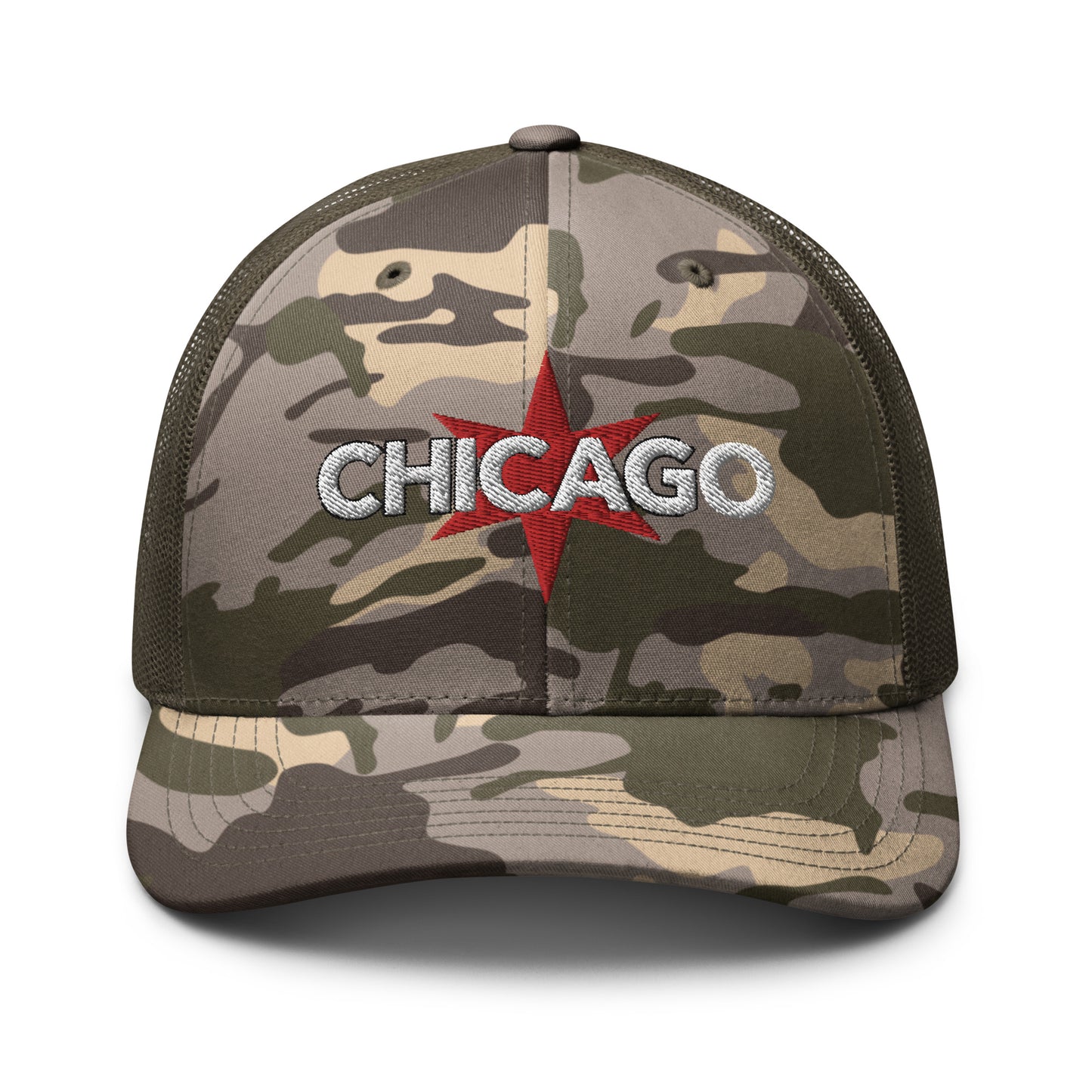 Chicago Camouflage Trucker Hat