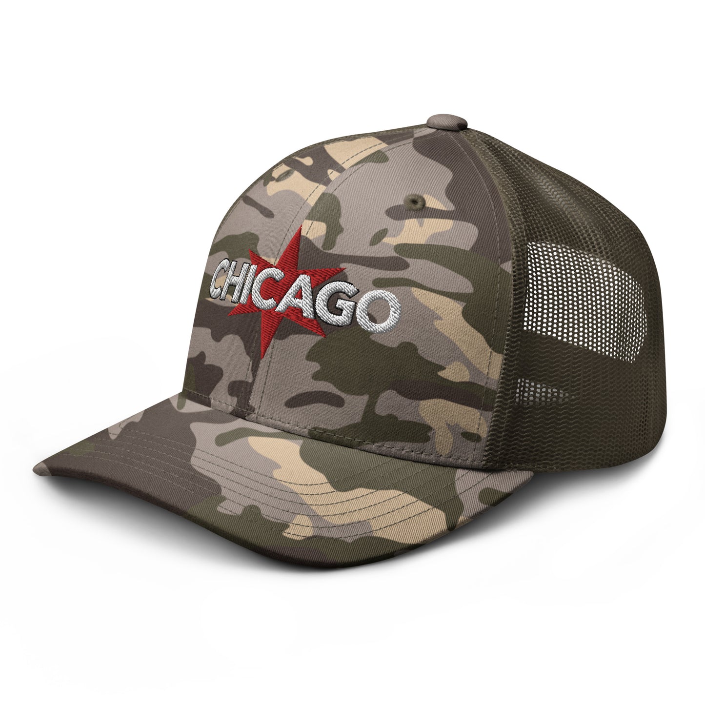 Chicago Camouflage Trucker Hat