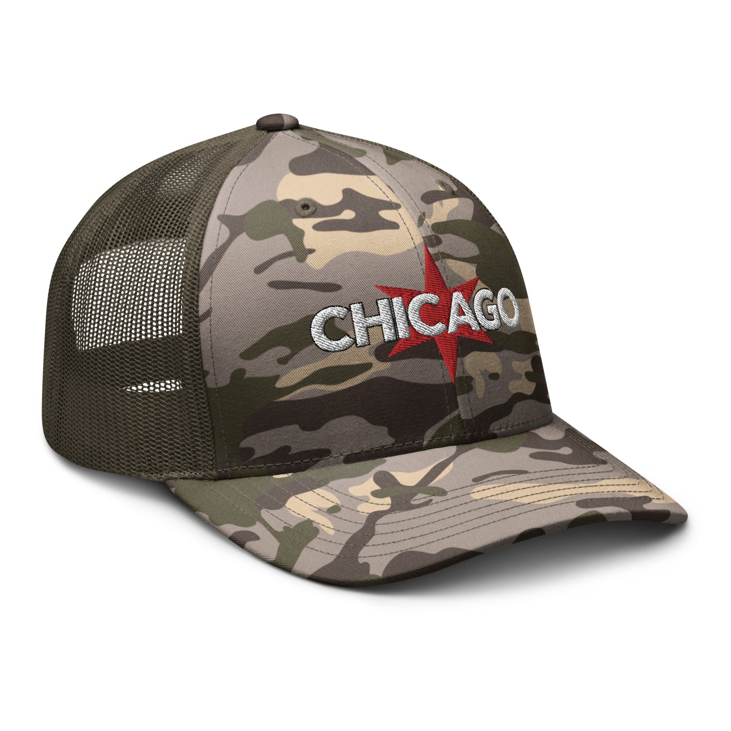 Chicago Camouflage Trucker Hat