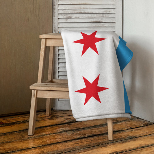 Chicago Flag Beach Towel