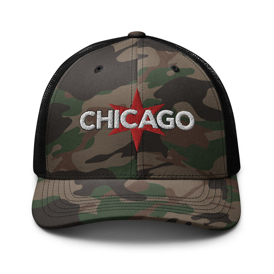 Chicago Camouflage Trucker Hat
