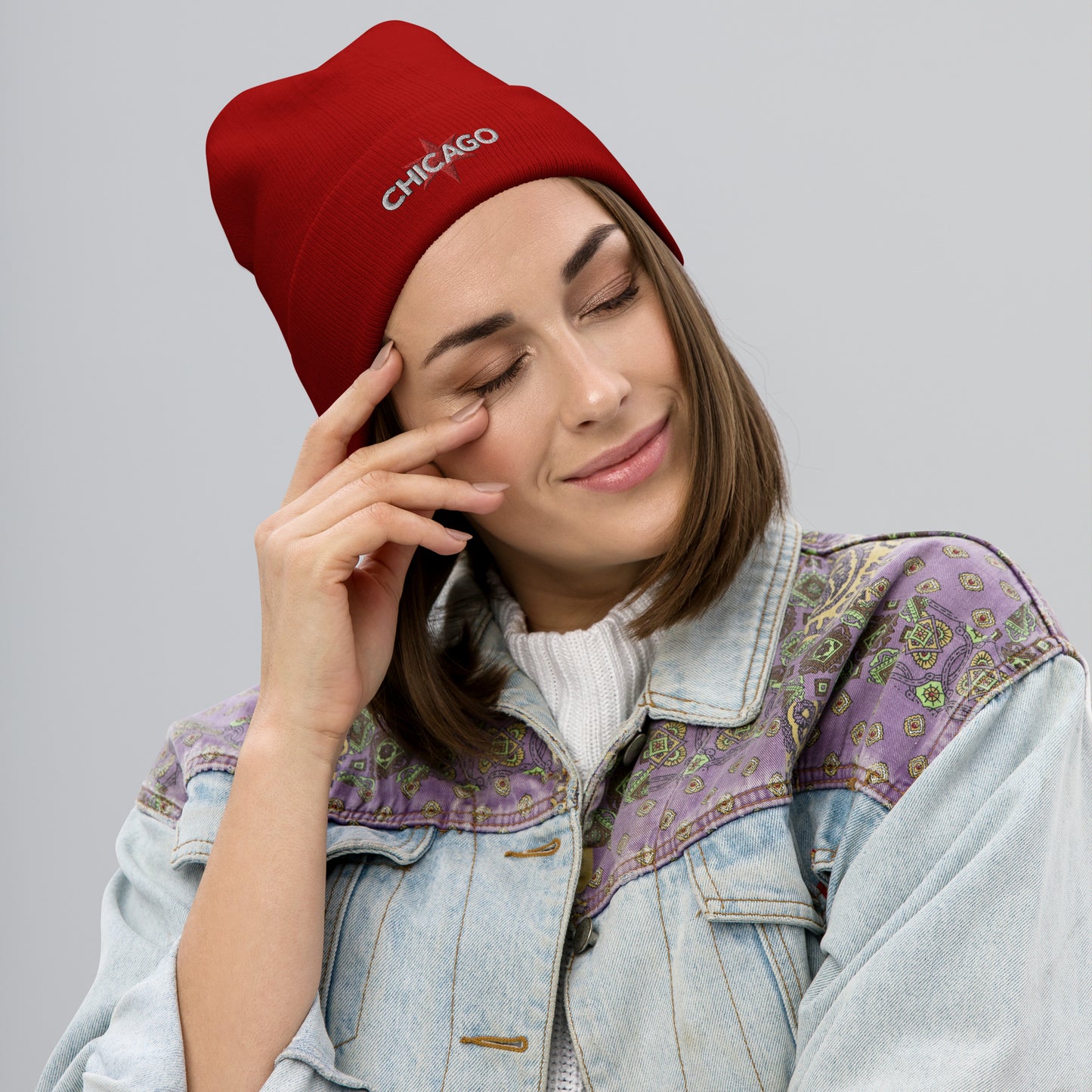 Chicago Embroidered Beanie