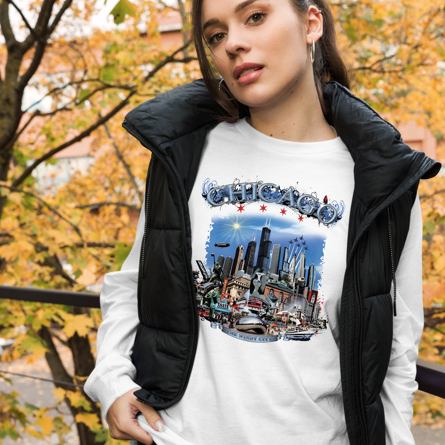 City of Chicago® Unisex Long Sleeve Tee